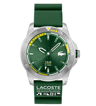 LACOSTE 2011332 Orjinal Ürün Belgeli, Garantili Lacoste Erkek Yeşil Kol Saati