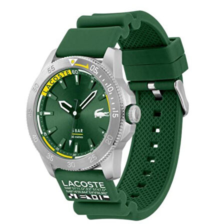 LACOSTE 2011332 Orjinal Ürün Belgeli, Garantili Lacoste Erkek Yeşil Kol Saati