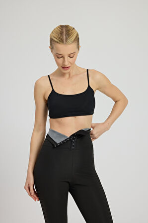 Kadın Yüksek Bel Termal Agraflı 3 Kademeli Korse Tayt