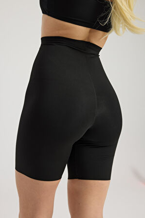 Kadın Yüksek Bel Paçalı Korse Siyah