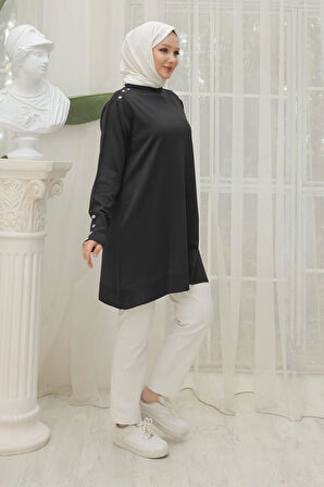 Armine TREND Triko Tunik Siyah 24KTD404