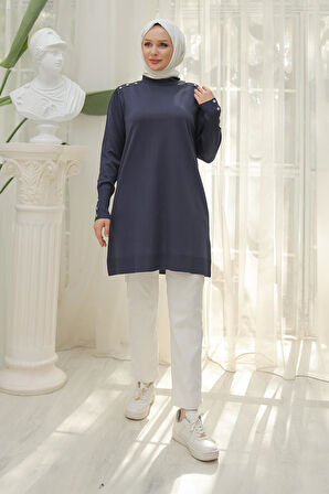 Armine TREND Triko Tunik Lacivert 24KTD404