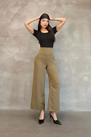 Kadın Haki Mango Model Pantolon