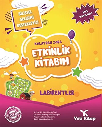 Yeti Kitap Kolaydan Zora Labirentler Kitabım