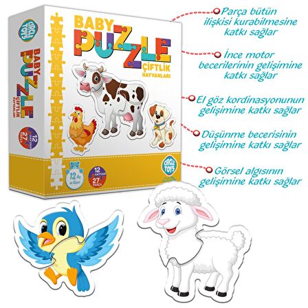  Baby Puzzle Çiftlik Hayvanları