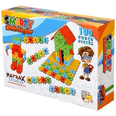Matrax Smarty - Akıllı Sayılar Eğitici Blok Oyunu 100 Prç