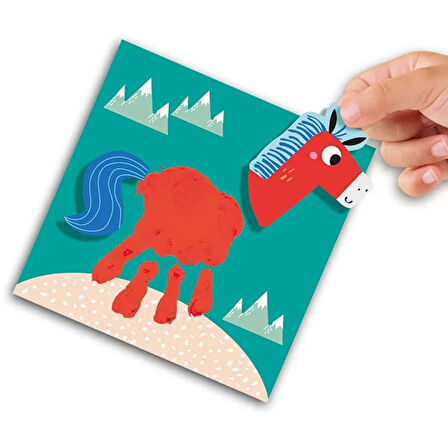 İlk Parmak Boya Setim- Elle Boyanan Hayvanlar