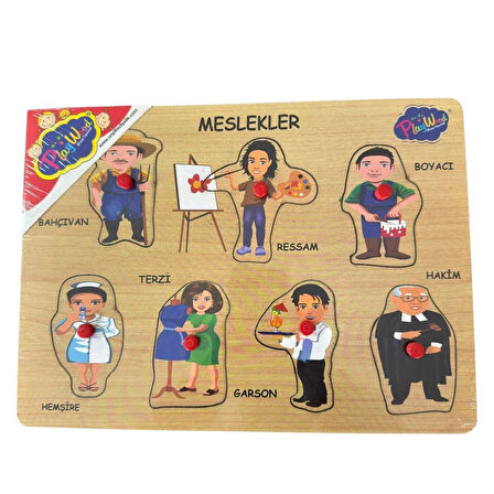 Oscar Ahşap Tutmalı Meslekler Puzzle