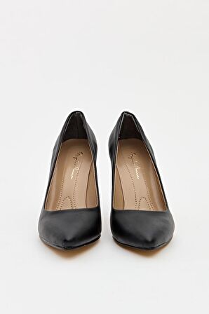 Kadın Platform Tabanlı Yüksek Topuklu Stiletto Siyah Cilt