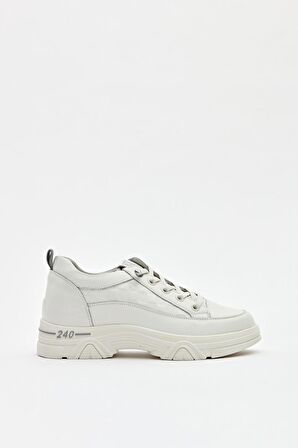 Kadın Bağcıklı Sneaker Beyaz