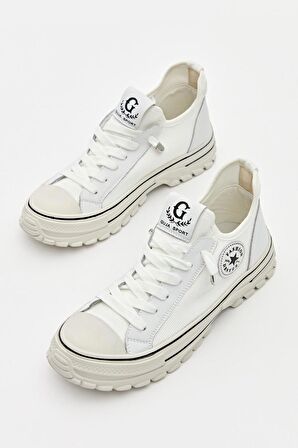 Kadın Kalın Taban Converse Beyaz