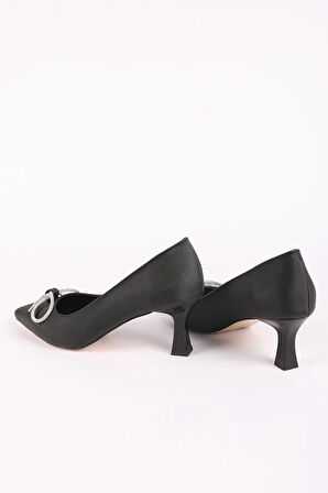 Kadın Alçak Topuklu Abiye Ayakkabı Siyah