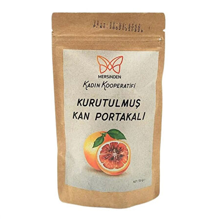 Mersinden Kurutulmuş Kan Portakalı 50 G