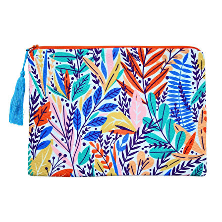 Renkli Yapraklı Clutch