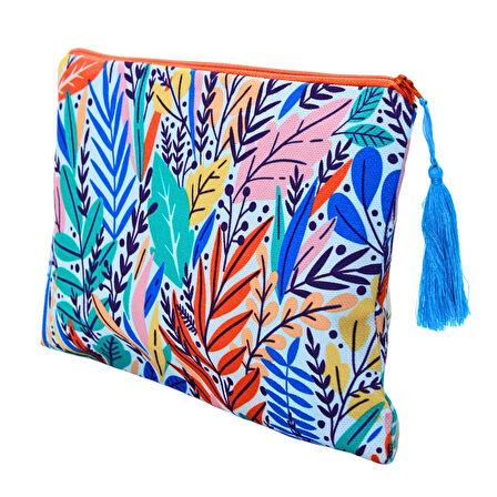 Renkli Yapraklı Clutch