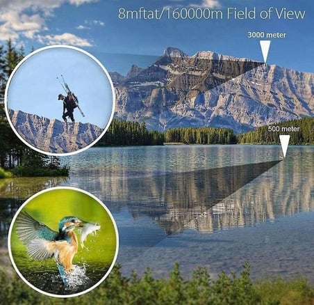 Özel Üretim 60x60 Uzun Menzilli El Dürbünü Seyahat Aracı Keşif Eşyası Çift Dürbün