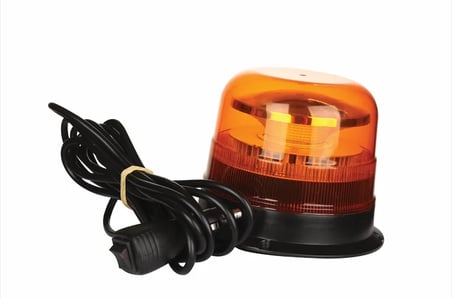 Led Tepe Döner İkaz Lambası Cıvata+Vantuz ve Mıknatıs Bağlantılı 10 Fonksiyon 12/24V E-Belgeli 48W - WOLFRAM 31103