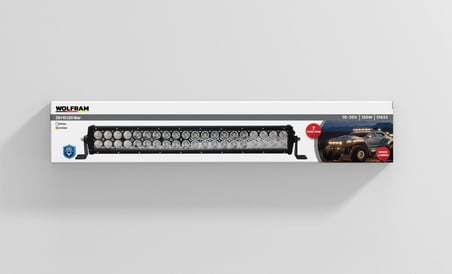 Led Bar Beyaz Işık + Amber Işık 7 Fonksiyon Çakarlı 58 cm 12/24V E-Belgeli 120W - WOLFRAM 31633