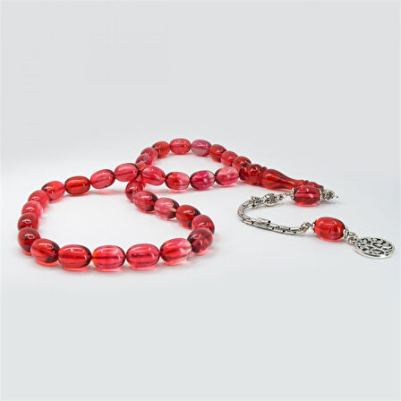 Fıçı Model Sıkma Kehribar Tesbih