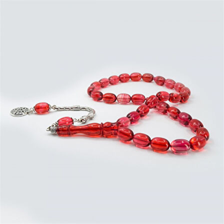 Fıçı Model Sıkma Kehribar Tesbih