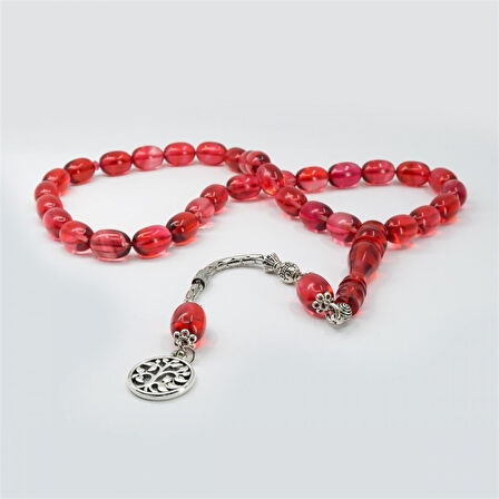 Fıçı Model Sıkma Kehribar Tesbih