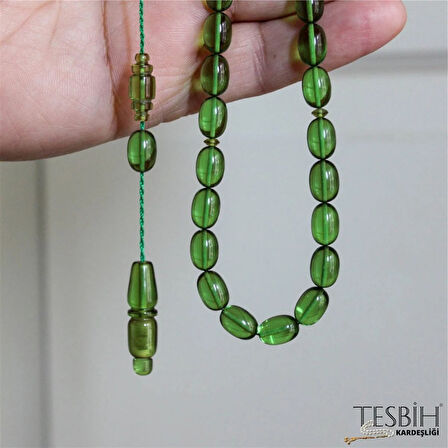 Fıçı Model Osmanlı Sistemli Zar Kehribar Tesbih tsb0236