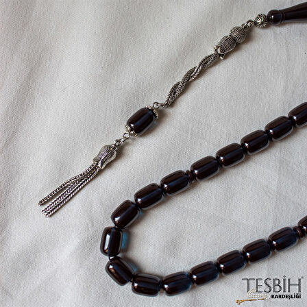 Fares İşçilikli Kapsül Model Sıkma Kehribar Tesbih