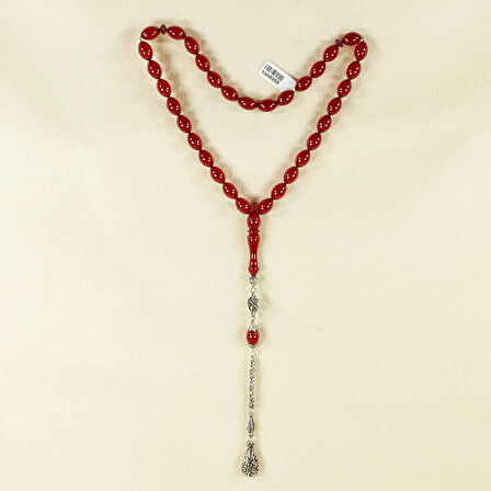 Bademi Kesim Sıkma Kehribar Tesbih