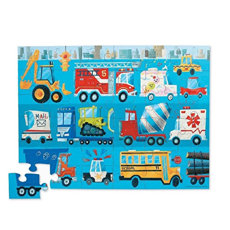 Dekoratif Puzzle - 36 Parça - Araçlar