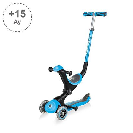 Globber Go Up Deluxe Scooter - Mavi