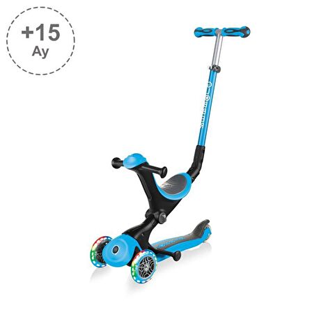 Globber Go Up Deluxe Işıklı Scooter - Mavi