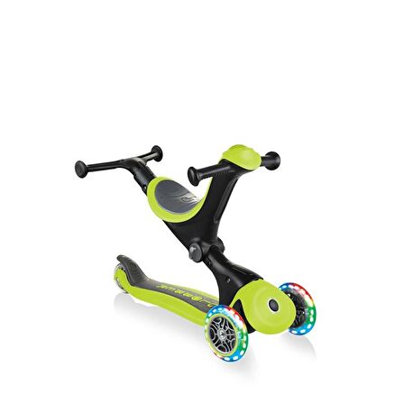 Globber Go Up Deluxe Işıklı Scooter - Yeşil