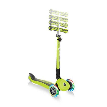 Globber Go Up Deluxe Işıklı Scooter - Yeşil