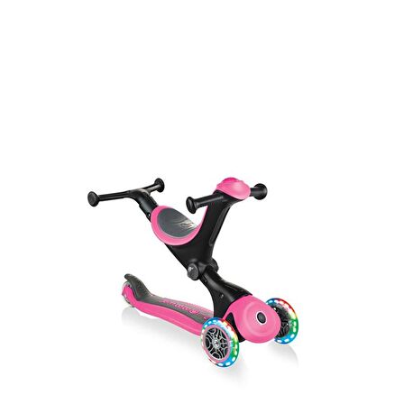 Globber Go Up Deluxe Işıklı Scooter - Pembe