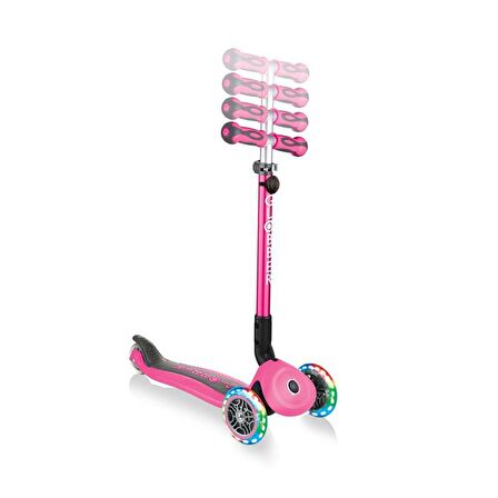 Globber Go Up Deluxe Işıklı Scooter - Pembe