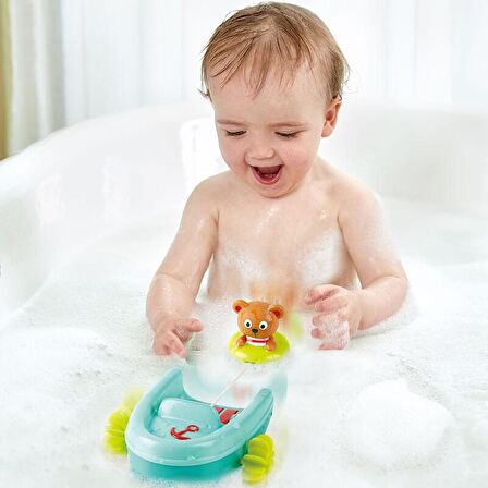 Hape Çek-Bırak Tekne ve Ayıcık - Banyo Oyuncağı