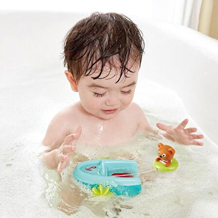 Hape Çek-Bırak Tekne ve Ayıcık - Banyo Oyuncağı