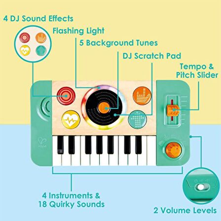 Hape DJ Mix & Spin Studio Oyuncak Müzik Aleti