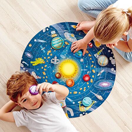 Hape Puzzle Güneş Sistemi Yuvarlak Yapboz