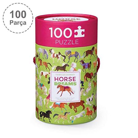 Puzzle - 100 Parça - Atlar