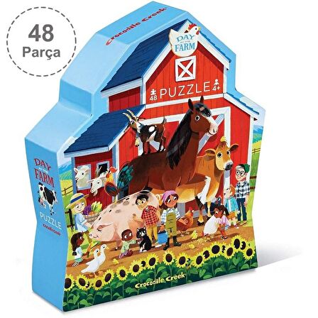 Dekoratif Puzzle - 48 Parça - Çiftlik