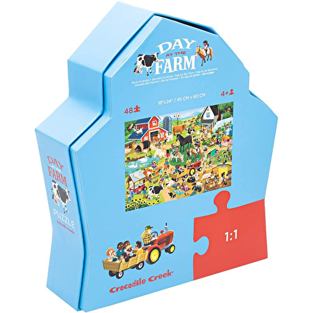 Dekoratif Puzzle - 48 Parça - Çiftlik