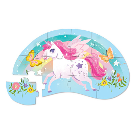 Dekoratif Puzzle - 12 Parça - Sweet Unicorn