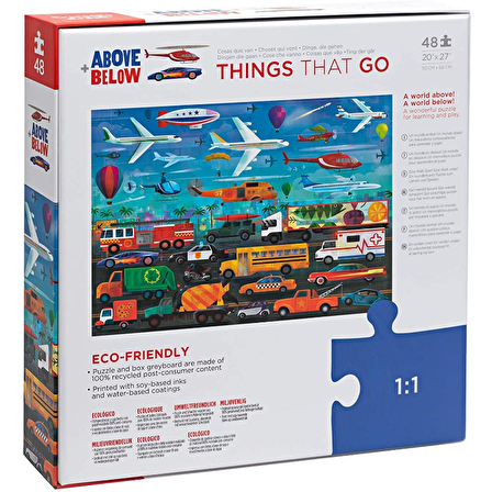 Puzzle - 48 Parça - Things That Go