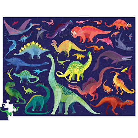 Dinozor Dünyası 5+ Yaş Büyük Boy Puzzle 100 Parça