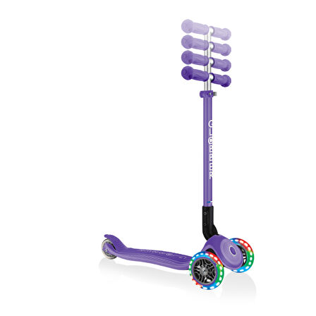 Globber Primo Plus Katlanabilir Işıklı Scooter - Mor