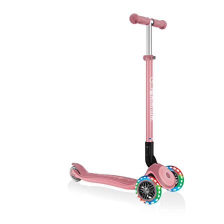 Globber Primo Plus Katlanabilir Işıklı Scooter - Pastel Pembe