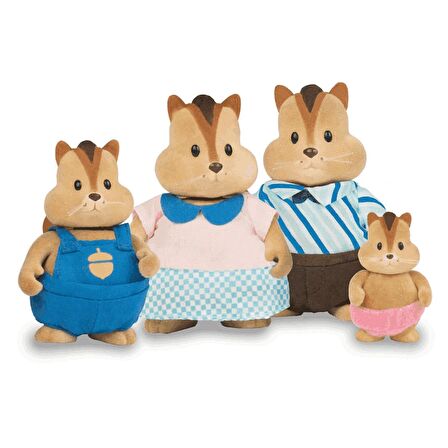Li'l Woodzeez Çizgili Sincap Ailesi