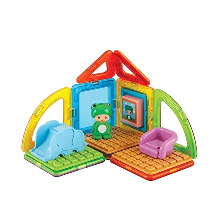 Magformers Mıknatıslı Cube HouseSet - Frog - 20 Parça