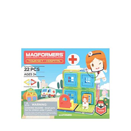 Magformers Mıknatıslı Hospital Set - 22  Parça